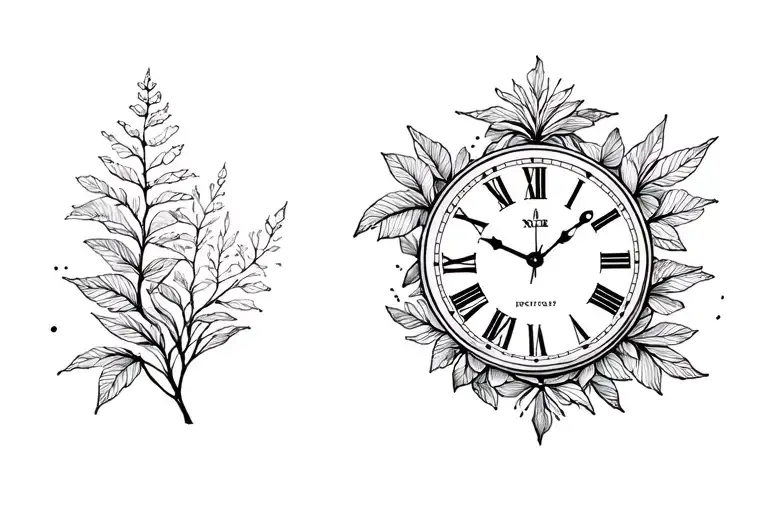 Clock With Nature