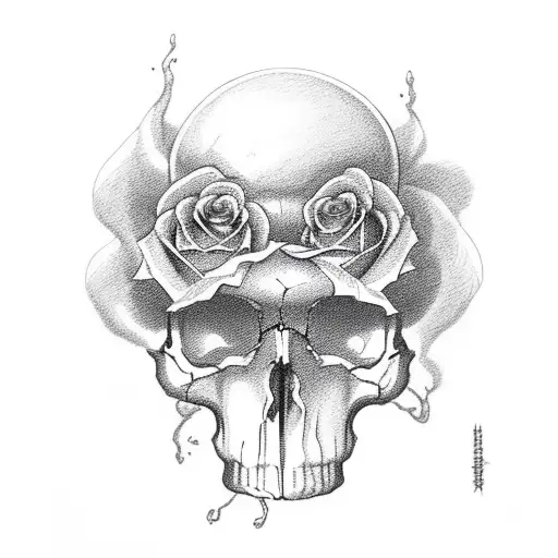 Cloud Rose Skull