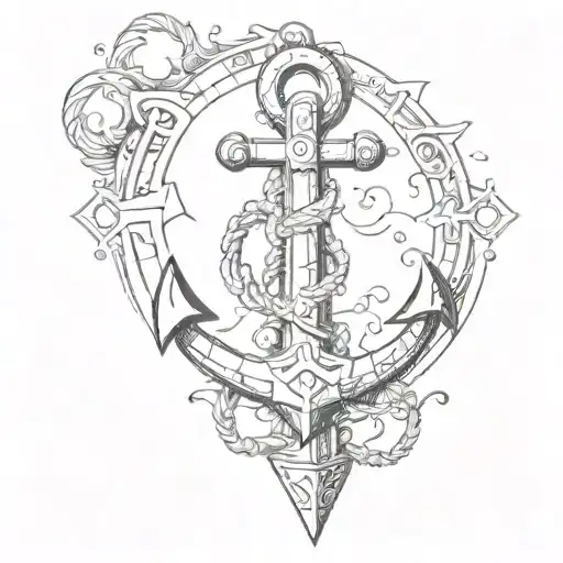 An Anchor That Has The Initial R