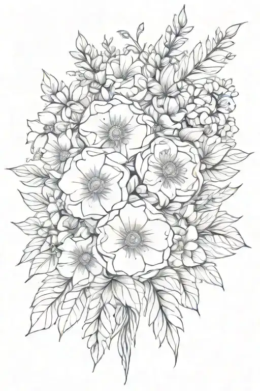 Birth Flower Bouquet