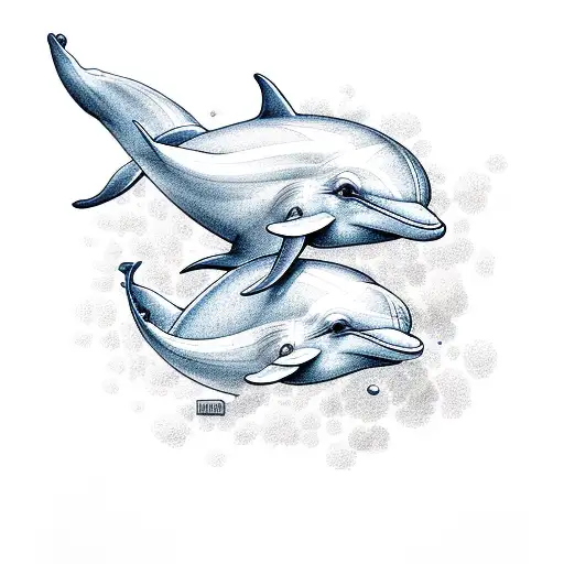 Dolphin Blue And Yellow