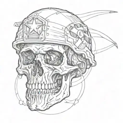 Military Skull Inside