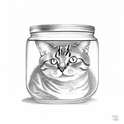Cat In A Pickle Jar