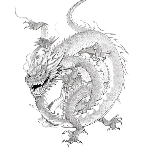 One Piece Anime And Dragon