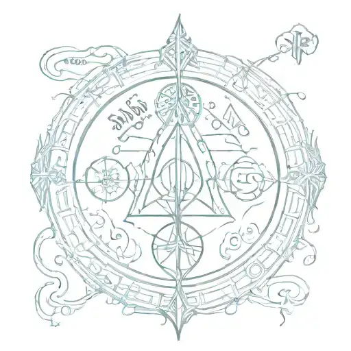 Lotr Gondolin Symbol Surrounded By Elvish Script