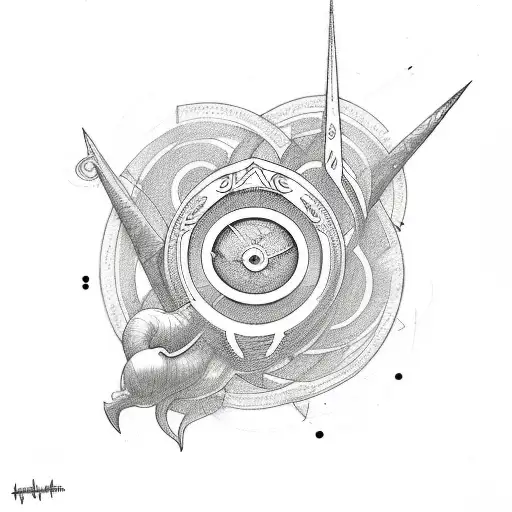 Sketch-style Tattoo Number 111 Within An Infinity Symbol