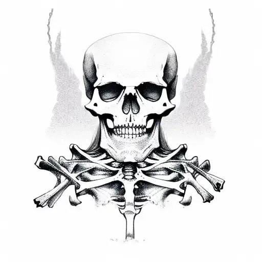 Skeleton Digging Grave