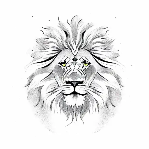 Lion Roaring With A Sunset Backdrop