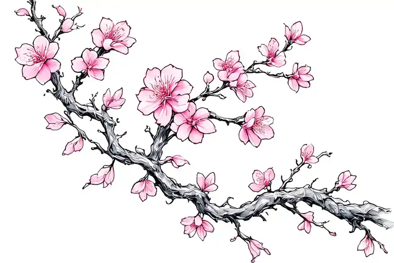 Cherry Blossom Vine Wrapping