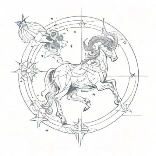 Saggitarius And Aries Constellation