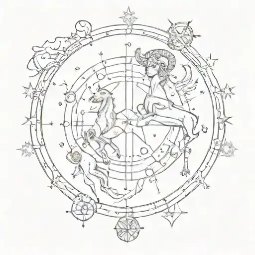 Saggitarius And Aries Constellation