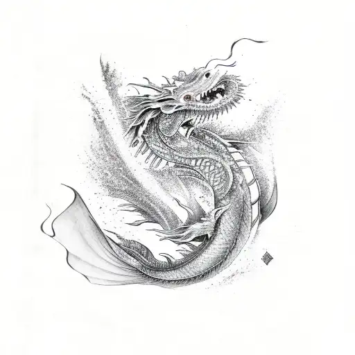 A Koi Fish Turning Into A Dragon