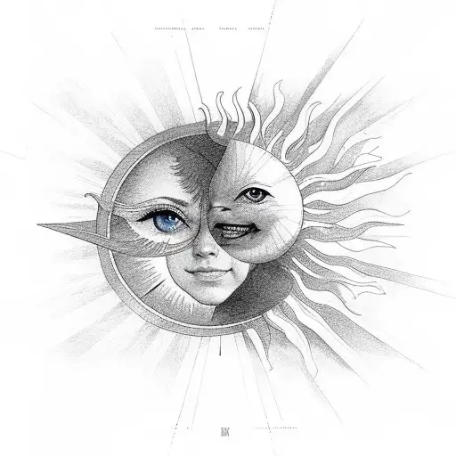 Sun With Musical Staff Rays