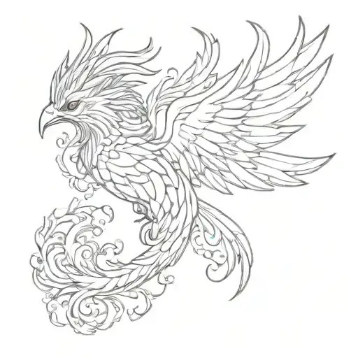 Phoenix With A Big Tail