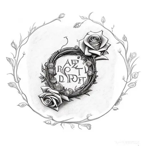 Wreath Including A Penny And A Rose Add A Paw Print In The Middle