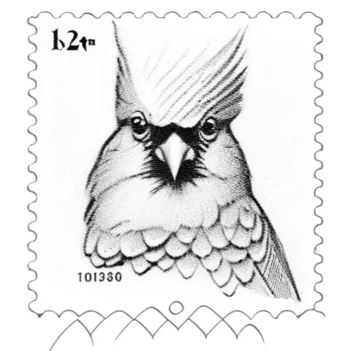 Ohio Post Stamp With A Cardinal In It