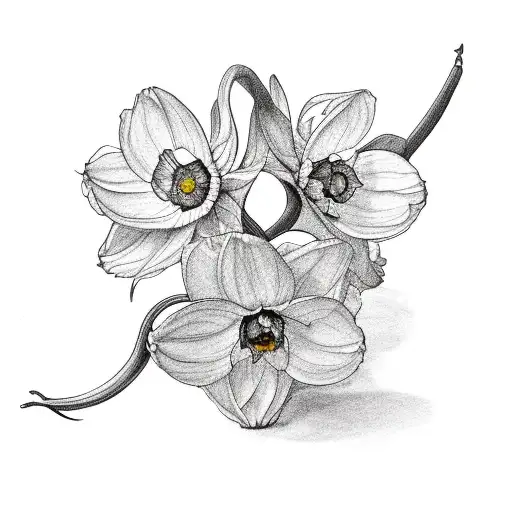 Vine Of Multiple Narcissus Flowers