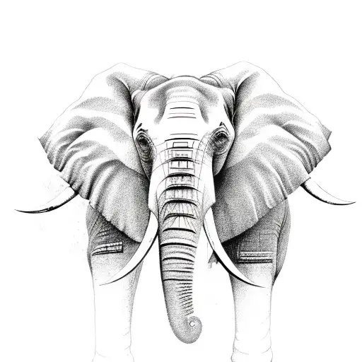Elephant Head With References To Sri Lanka And Antigua