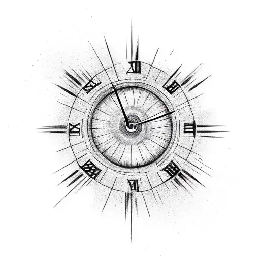 Time Passing Away Eye Clock