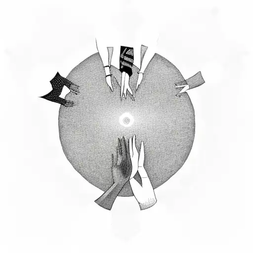 A Group Of Diverse People Holding Hands In Unity