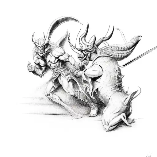 An Epic Duel Between A Powerful Devil And An Angelic Warrior