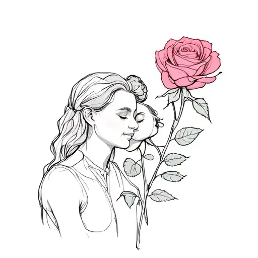 Famiglia With A Rose Growing