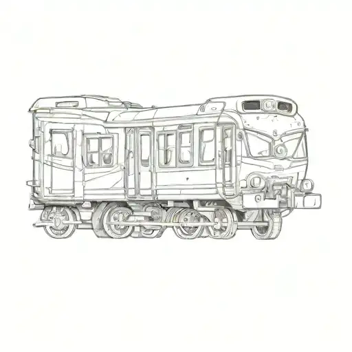 A Cartoon Train