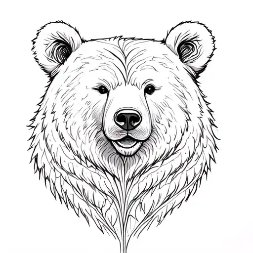 Bear And Forest Filled