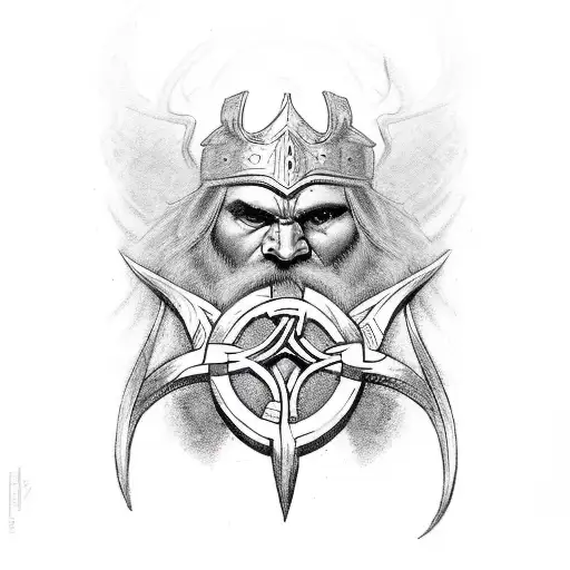 Celtic Warrior With Teosoms