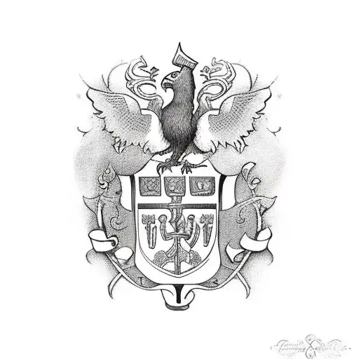 O'rourke Family Crest With Irish History