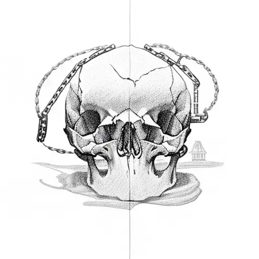 Chains Around A Skull