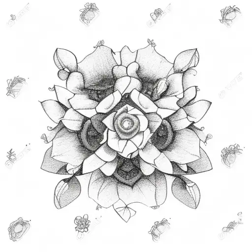 Lighthouse With Flowers Under