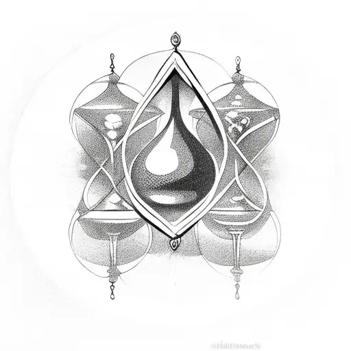 Rosary With Hourglass