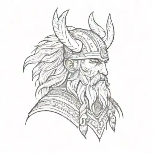 Viking Warrior Wearing Wolf Head On Top Of His Head Like In The Northman Movie