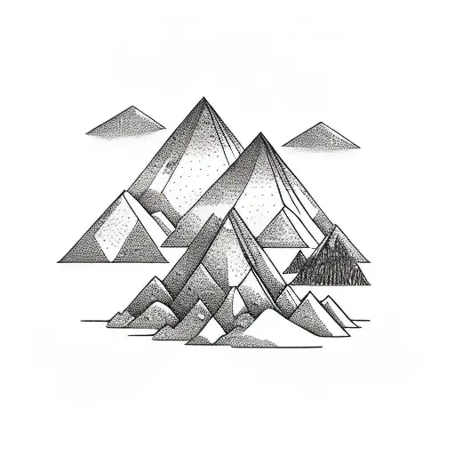 Diamond With Three Peoples Shilouttes Surrounded By A Forest Covered Mountain And A Lake