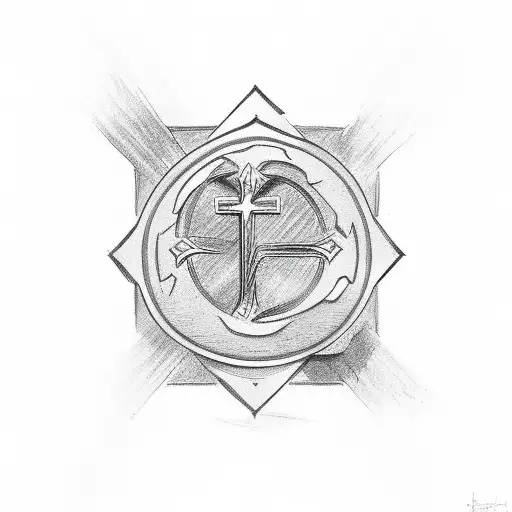 Christian Cross Using Three Letters C L T