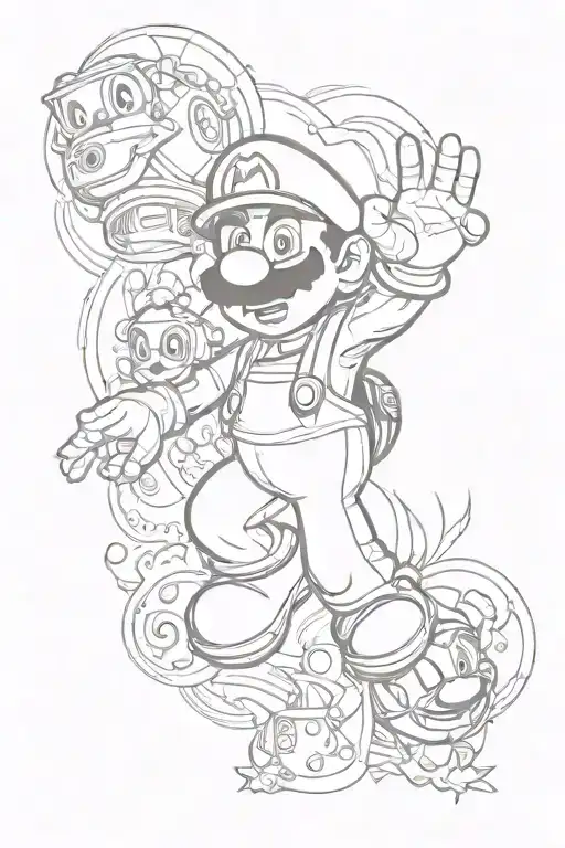 Mario Bros Themed Sleeve