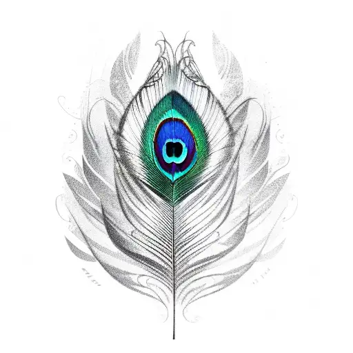 Peacock Feather With Names