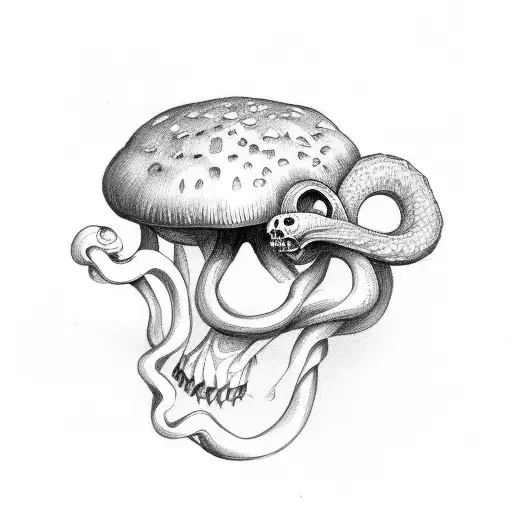 Mushroom Skull Snake