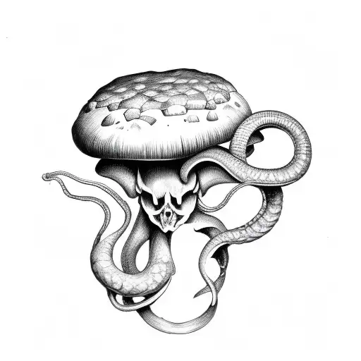 Mushroom Skull Snake
