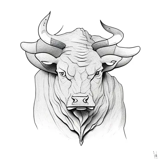 Droughtmaster Bull Outline