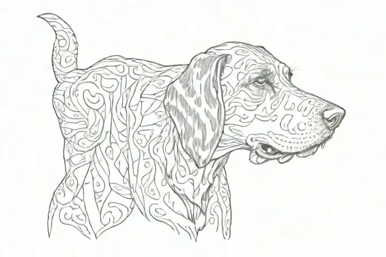 Bluetick Coon Hound Dog