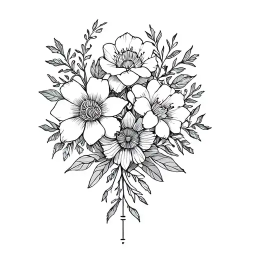 Gemini Zodiac Sign And Flowers