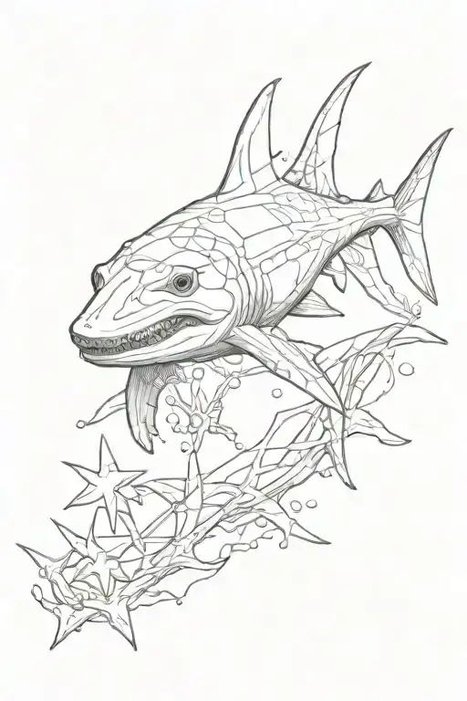 Hammerhead Shark Swimming