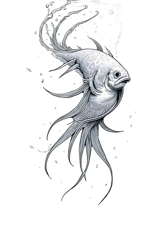 Underwater Black And Grey