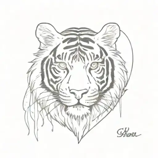 Heart With Tiger Coat