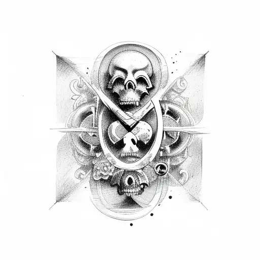 Memento Mori Hourglass