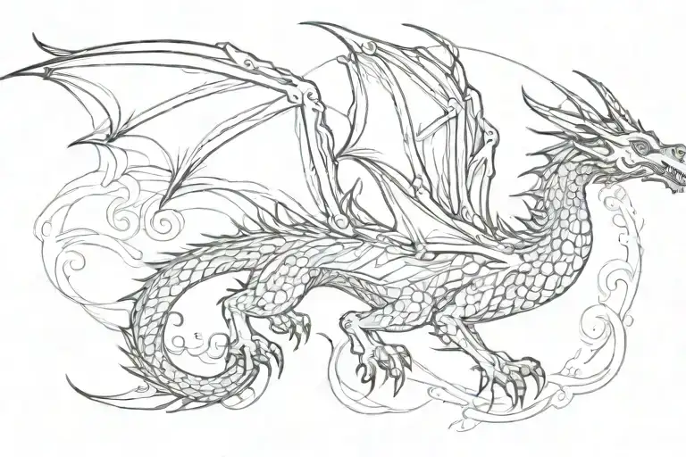 Simple Flying Dragon