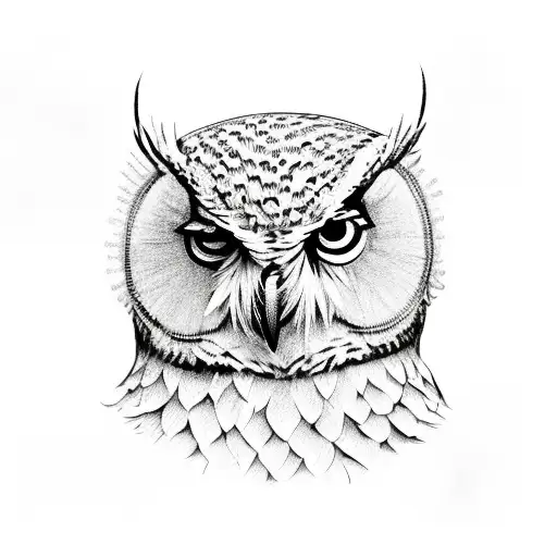 American Flag Morphing Into An Owl