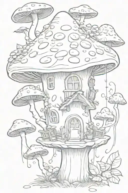 Mushroom Fairy House